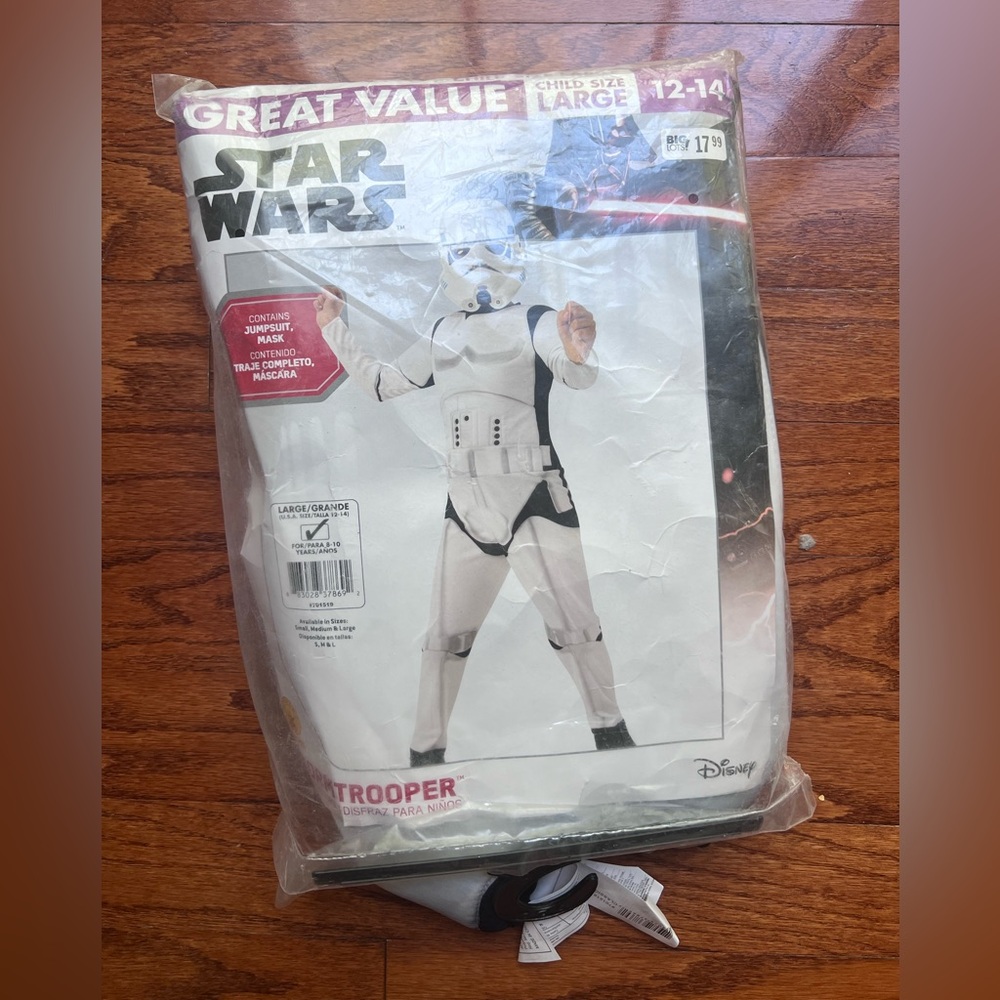Kids Stormtrooper Costume - White and Black - Picture 3 of 5